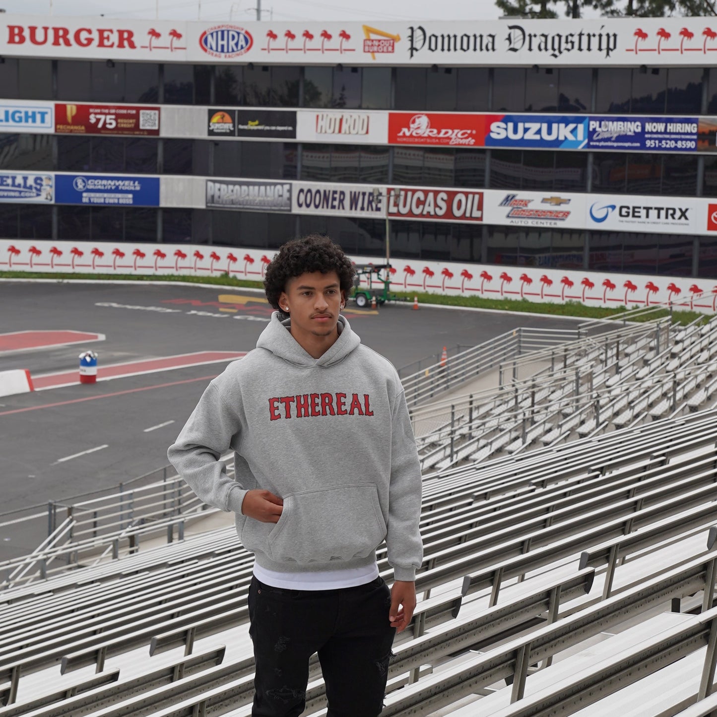 GREY "ETHEREAL" HOODIE