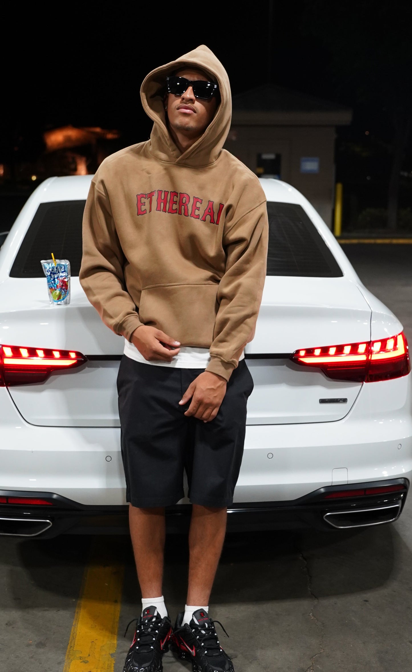 BROWN "ETHEREAL" HOODIE